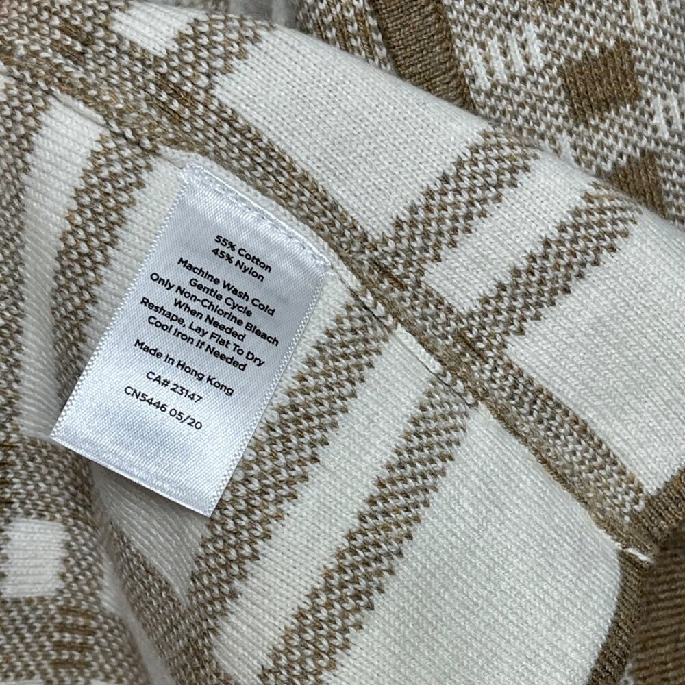 Talbots Textured Open Front Sweater Jacket - Plai… - image 8